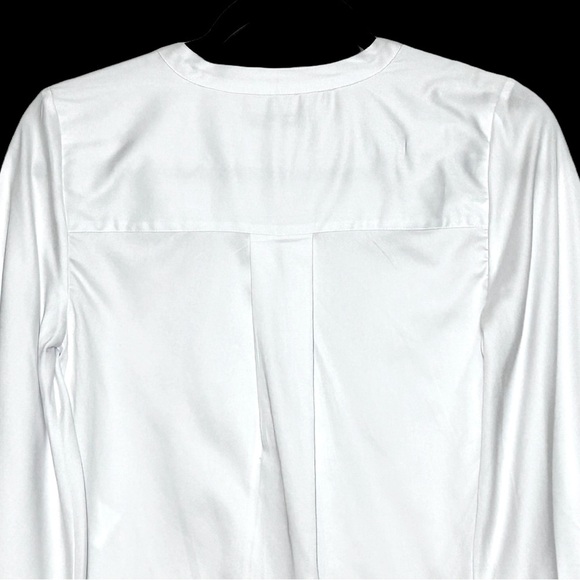 NWT Madewell V-Neck Long-Sleeve Cotton Top in White, Sizes XXS, XS, and M - Picture 8 of 13